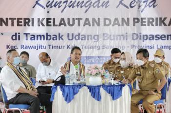 Pengembangan Komoditas Udang Lampung Direspons Positif oleh Menteri Kelautan dan Perikanan, Lampung Didorong Kembangkan Tambak Modern